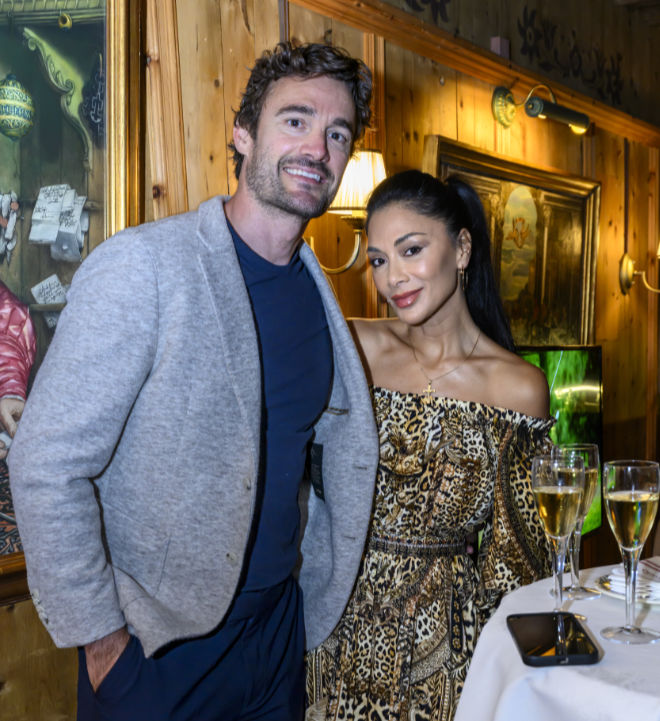 Tom Evans mit Nicole Scherzinger beim Welcome Dinner beim St. Moritz Celebrity Golf Cup für den Ryder Cup European Development Trust. Fotocredit: fotoswiss.com/giancarlo cattaneo